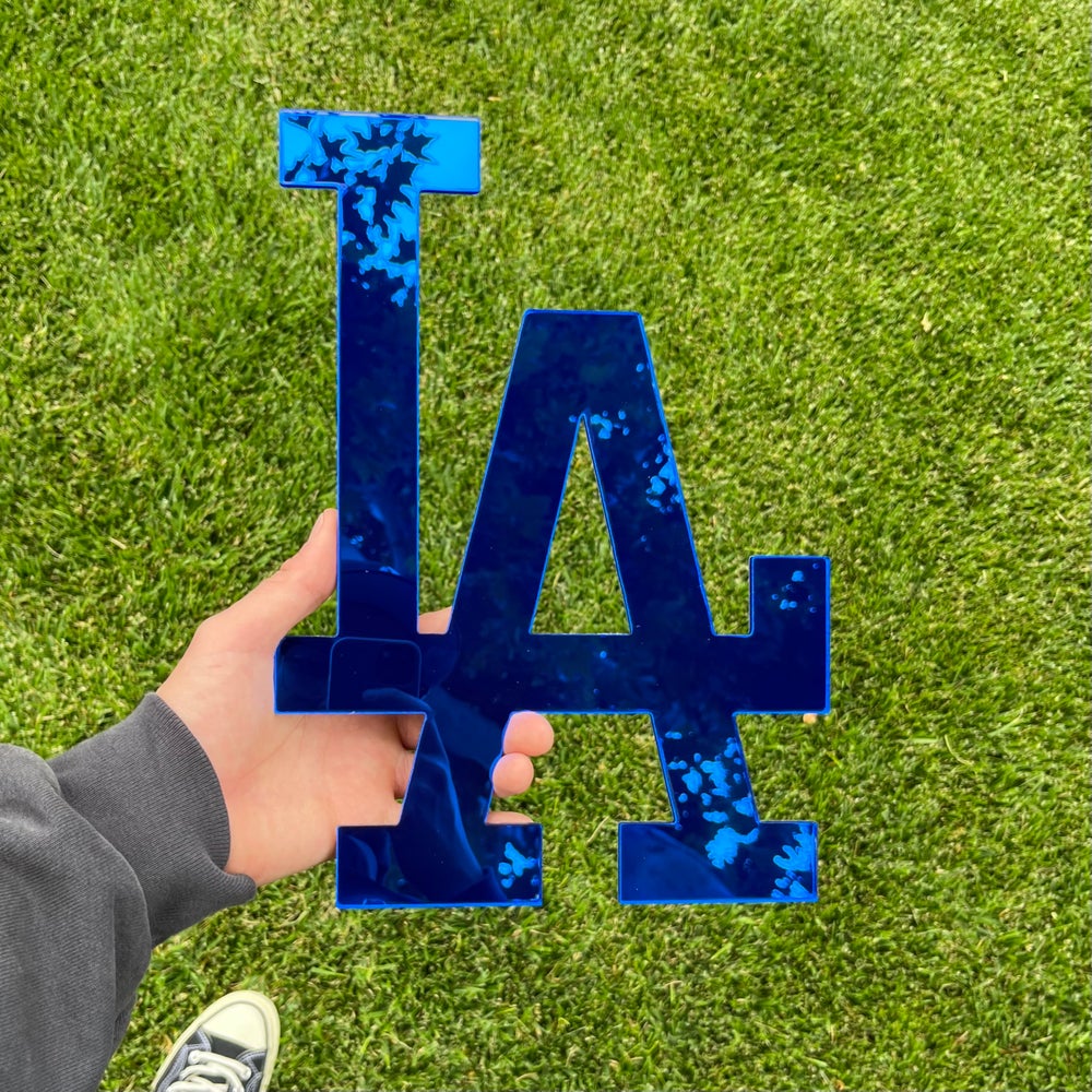 Blue LA Dodger Mirror