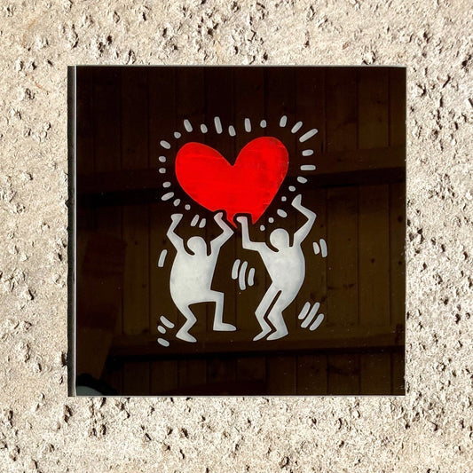 Keith Haring Heart Mirror