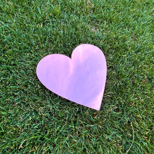 Pink Heart Mirror