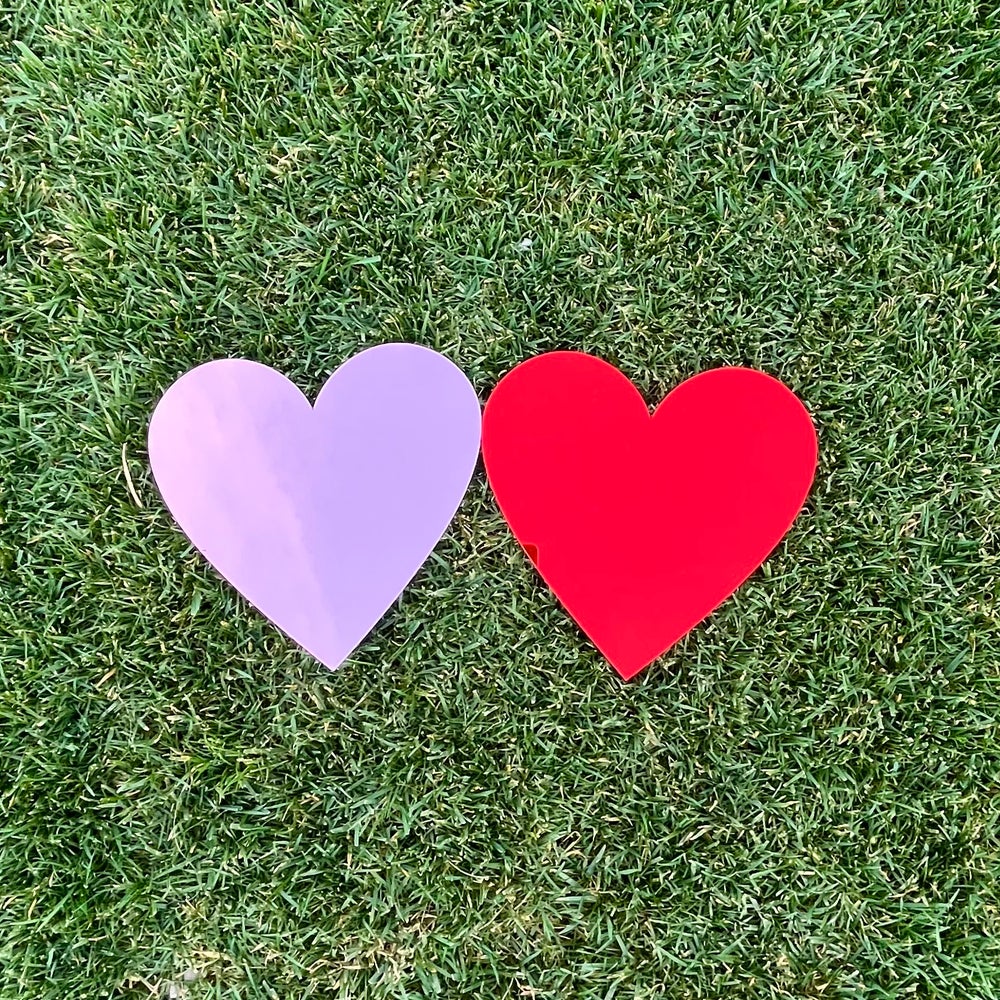 Pink Heart Mirror