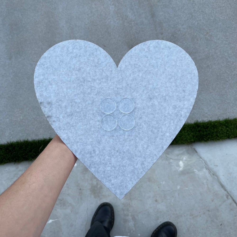 Pink Heart Mirror